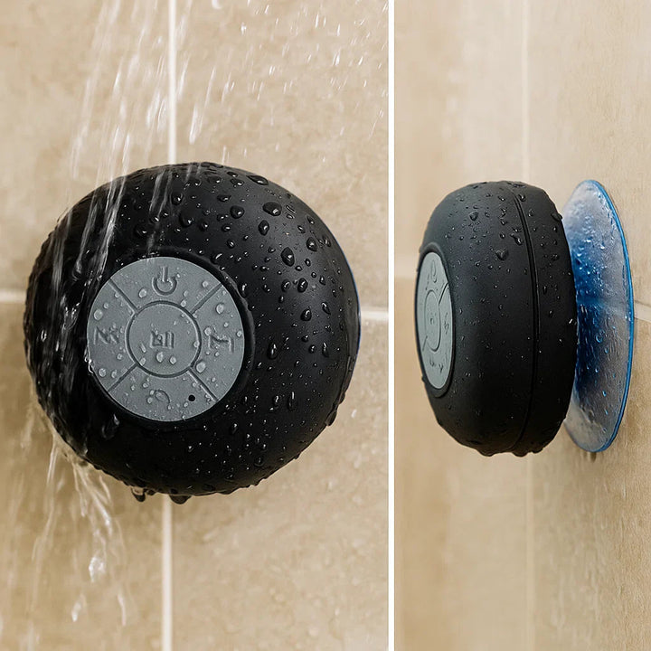 Waterproof Bluetooth Shower Speaker | Compact IPX4 Design with Bass