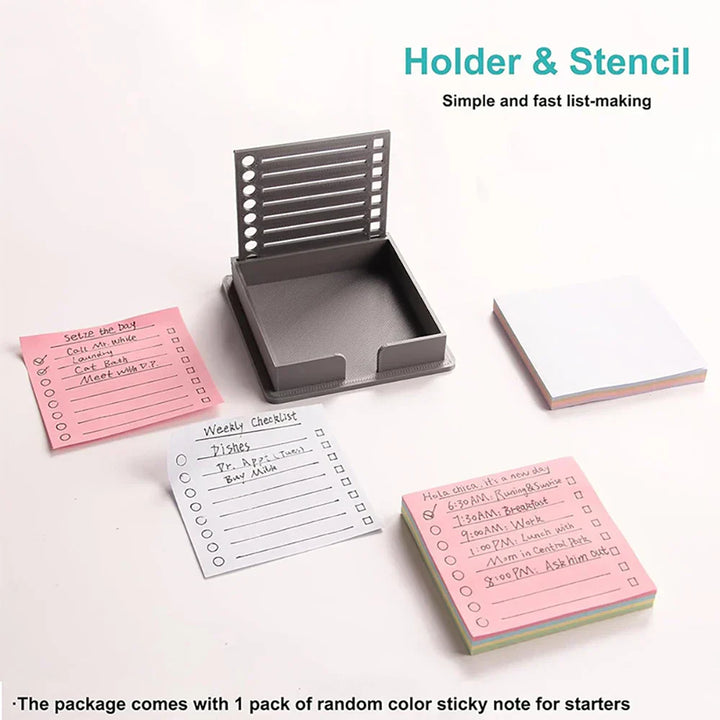 Desktop Note Organizer | Precision Template Storage Box