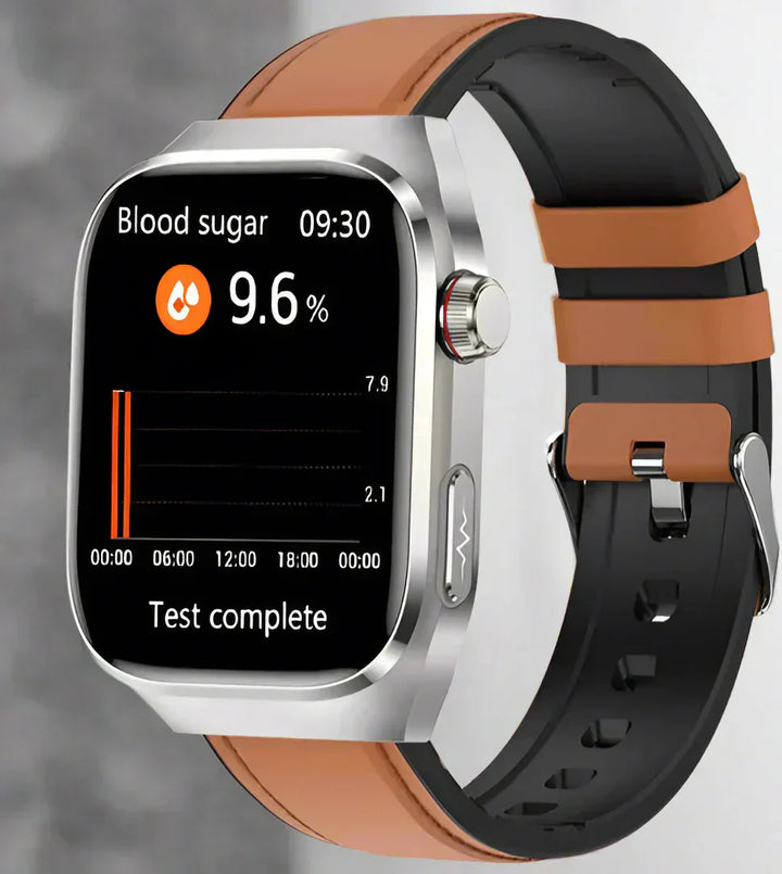 Smart Health Monitor Watch | ECG Blood Sugar Tracking Display