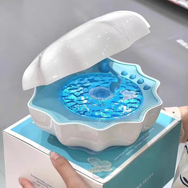 Coastal Night Light Speaker | Shell Design With Ocean Ambience