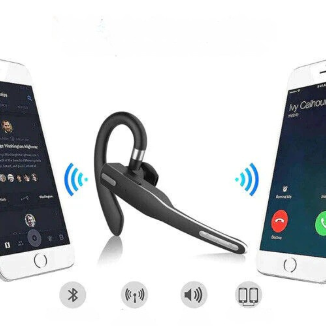 Bluetooth Headset | Professional Noise Cancelling with Digital Display