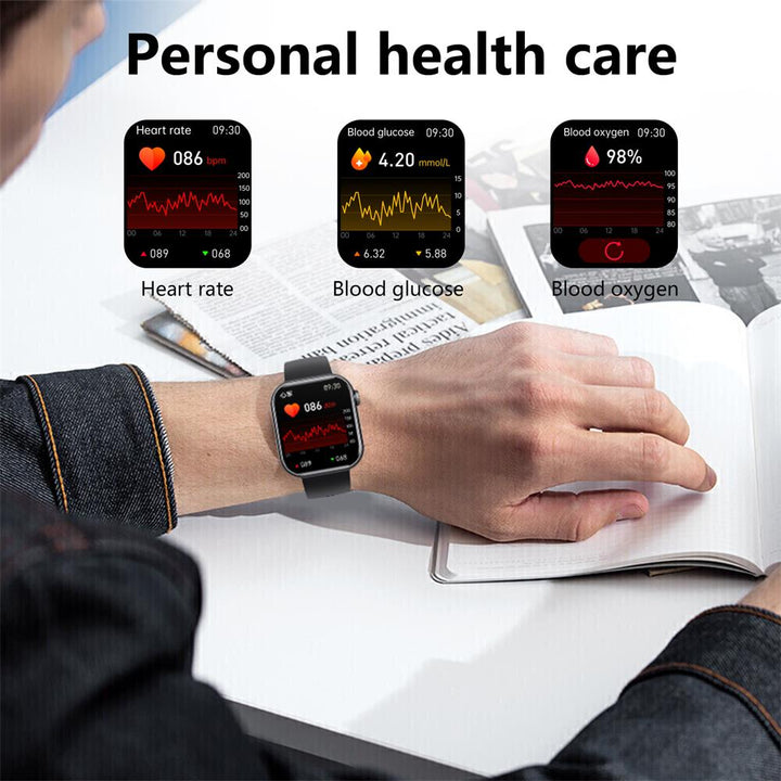 Smart Health Watch | Blood Sugar & Vital Signs Monitor